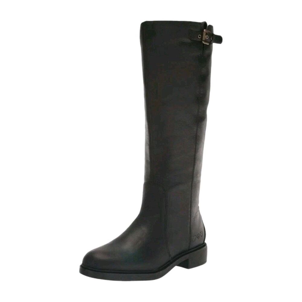 Lucky Brand Quinn Leather Black Riding Boots 6M